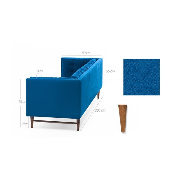Plava sofa Balcab Home Eva-image-3