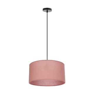 Ružičasta viseća svjetiljka s tekstilnim sjenilom ø 40 cm Shanti – Candellux Lighting