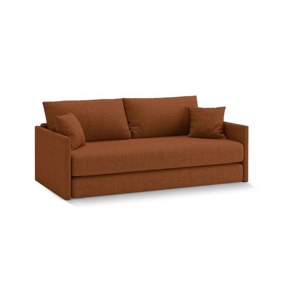 Sklopiva sofa od šenila boja terakote 209 cm Shannon – Cosmopolitan Design-image-1