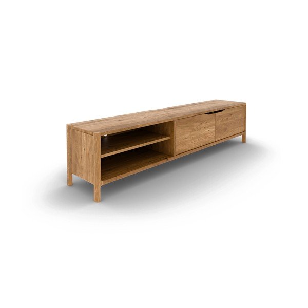 TV komoda od punog hrasta u prirodnoj boji 200x48 cm Twig – The Beds-image-2