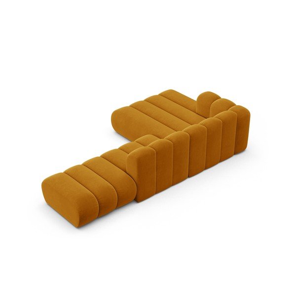 Žuta  kutna garnitura (s lijevim kutom) Lupine – Micadoni Home-image-3