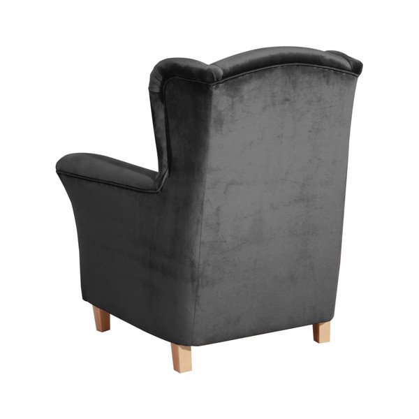 Antracit fotelja Max Winzer Agnetha Suede-image-2