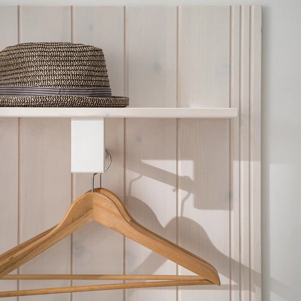 Bijeli set za hodnik od masivnog bora 60x120x25 cm Anita – Støraa-image-1