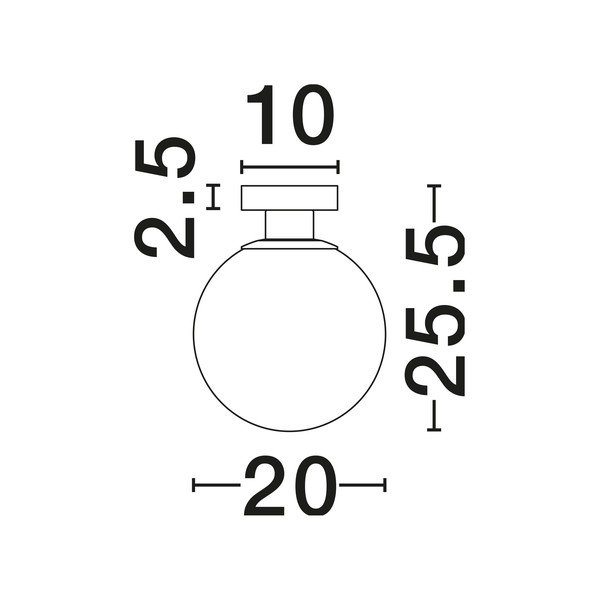 Bijela/u zlatnoj boji staklena stropna svjetiljka Vita – Nova Luce-image-4