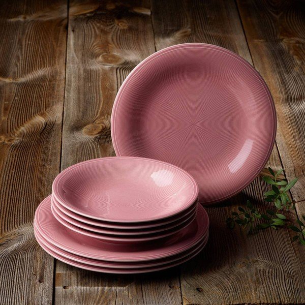Ružičasti porculanski tanjur Like by Villeroy &amp; Boch Group, 28,5 cm-image-1