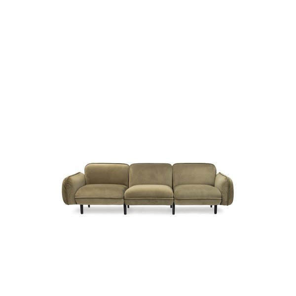 Zelena baršunasti sofa 264 cm Bean – EMKO