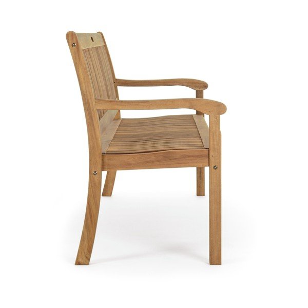 Vrtna klupa od masivnog drveta u prirodnoj boji Noemi – Bizzotto-image-3