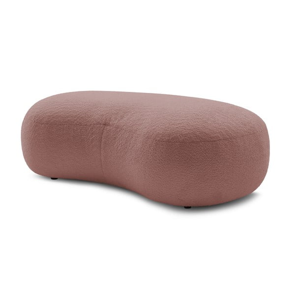 Ružičasti tabure od bouclé tkanine Saint-Germain – Bobochic Paris-image-3