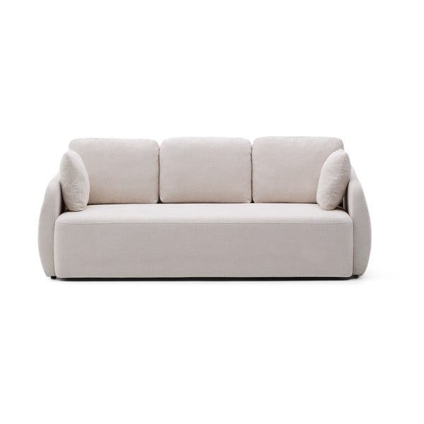 Krem sklopiva sofa od šenila 225 cm Laira – Kave Home