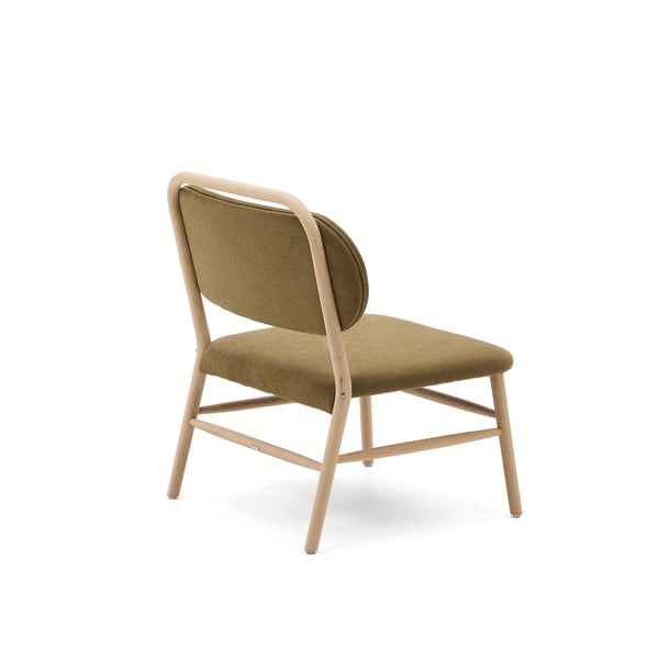 Zelena fotelja od šenila Helda – Kave Home-image-4