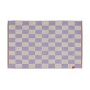 Svijetlo žuta/ljubičasta kupaonska prostirka od organskog pamuka 50x80 cm Retro – Mette Ditmer Denmark