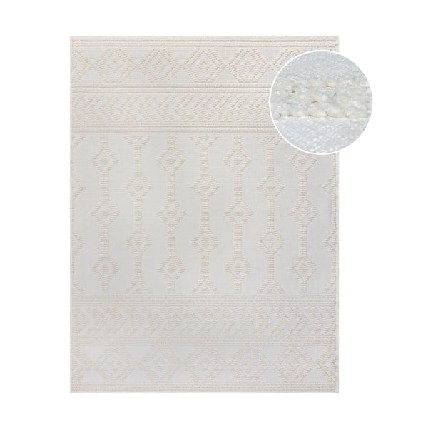 Krem tepih od šenila 160x240 cm Shyla – Flair Rugs