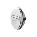 Bijela/u sjajno srebrnoj boji plastična zidna kuka Tick – Spinder Design