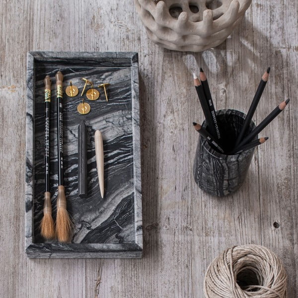 Crna mramorna čaša za četkice za zube Marble – Mette Ditmer Denmark-image-4