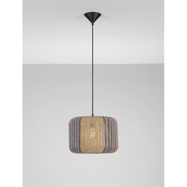 Plava/u prirodnoj boji viseća svjetiljka od užeta ø 33 cm Abby – Nova Luce-image-4
