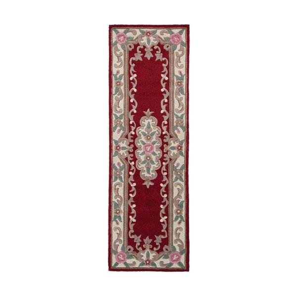 Crveni vuneni tepih Flair Rugs Aubusson, 67 x 210 cm