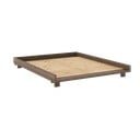 Smeđi bračni krevet od masivnog bora s podnicom 160x200 cm Social – Karup Design