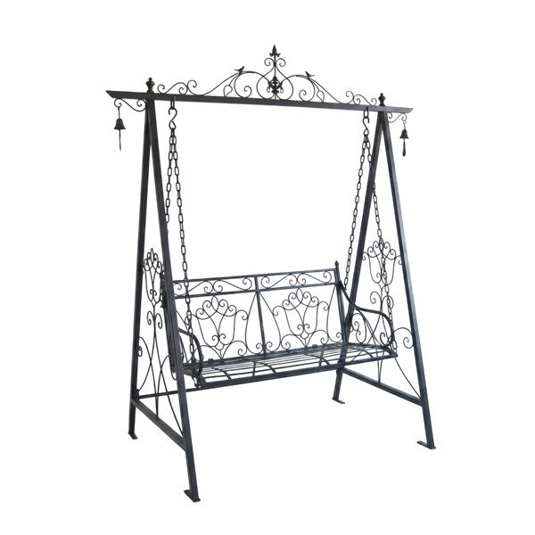 Crna metalna vrtna ljuljačka Kari - Garden Pleasure