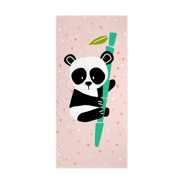 Svijetlo ružičasti dječji ručnik 150x70 cm Panda - Moshi Moshi