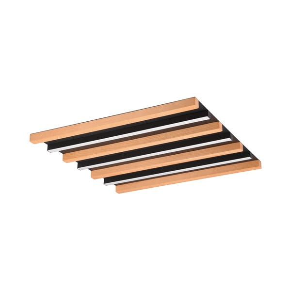 Crna/u prirodnoj boji LED stropna svjetiljka s mogućnosti zatamnjivanja 6x46 cm Fontana – Trio