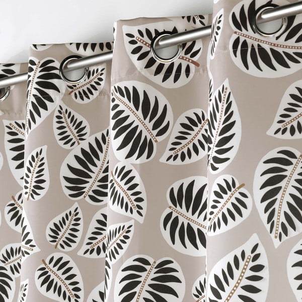 Crna/bež zavjesa 140x260 cm Alma – douceur d'intérieur-image-1