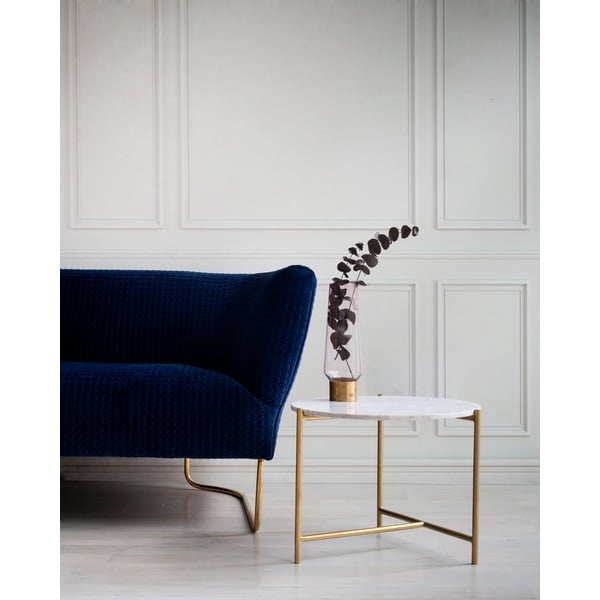 Okrugli stolić od bijelog mramora ø 50 cm Morgans - Really Nice Things-image-1