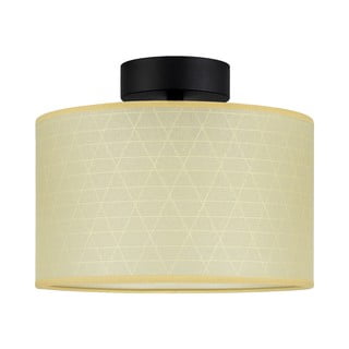 Bež stropna svjetiljka s uzorkom trokuta Sotto Luce Taiko, ⌀ 25 cm
