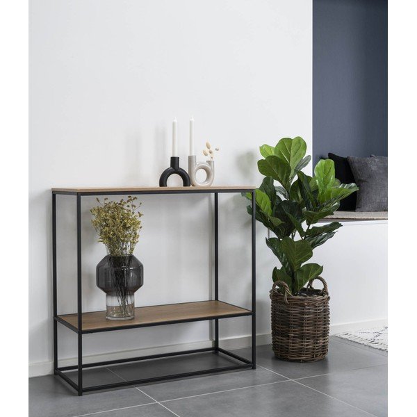 Pomoćni stol s pločom stola u dekoru hrasta u prirodnoj boji 80x36 cm Vita – House Nordic-image-1