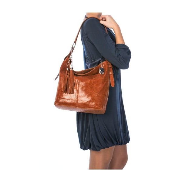 Kožna torbica Hobo Tan-image-4