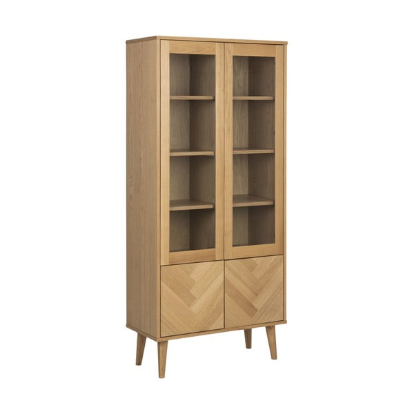 Vitrina u dekoru hrasta 80x178 cm Nagano - Actona-image-2