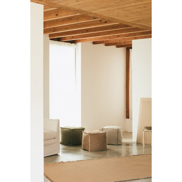 Kaki zelena vreća za sjedenje Handloom – Lorena Canals-image-3