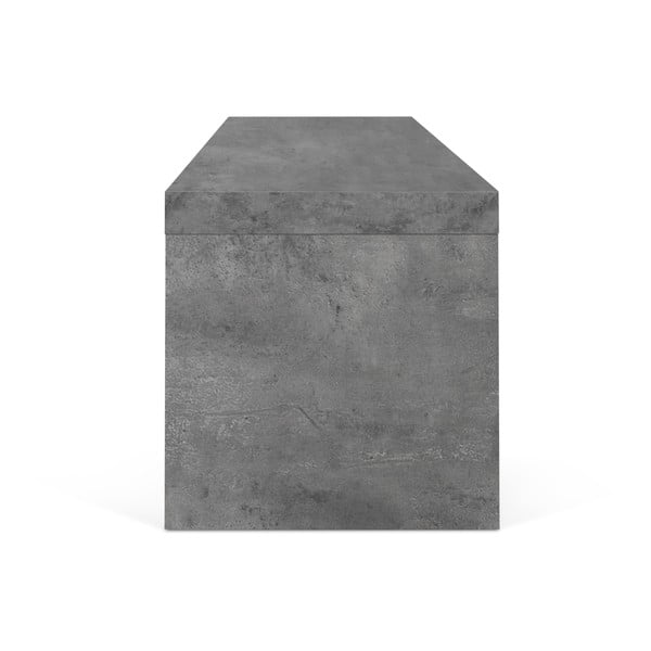 Crni dvostruki stalak za TV s detaljima od betona TemaHome Cliff, 125 x 40 cm-image-2