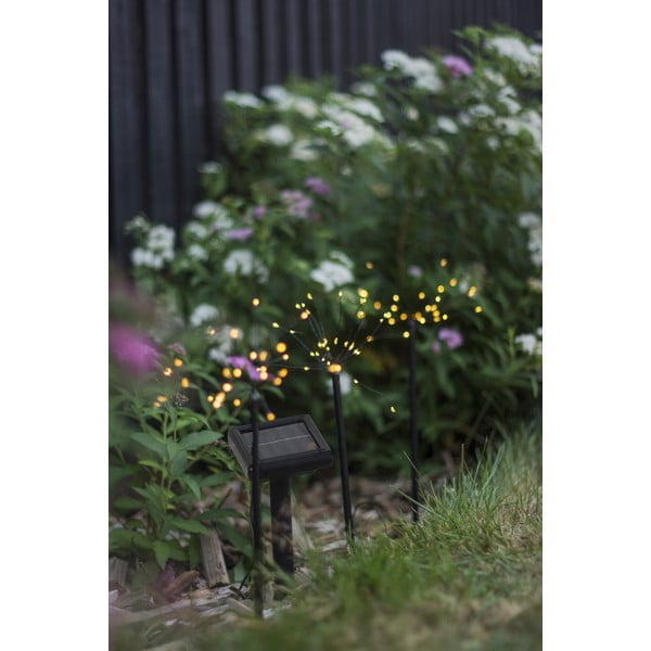 LED utične vanjske svjetiljke u setu 3 kom sa solarnim panel (visina 40 cm) Firework  – Star Trading-image-4