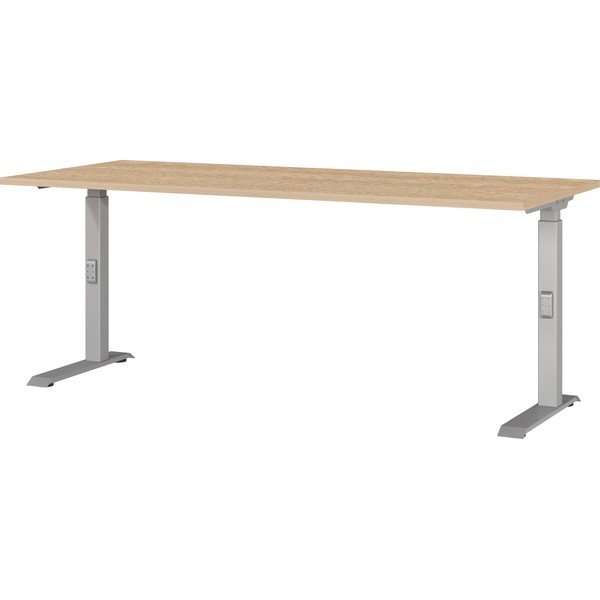 Radni stol podesive visine s pločom stola u dekoru hrasta 80x180 cm Downey – Germania