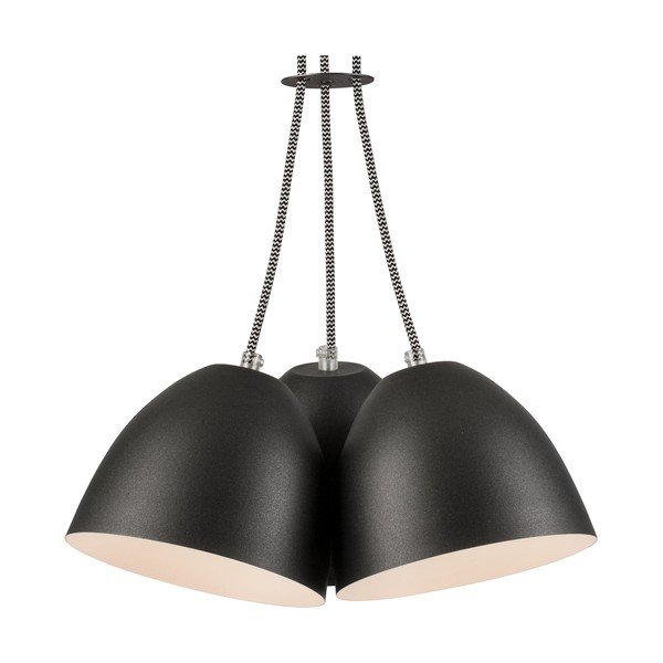 Crna viseća lampa s metalnim sjenilom - LAMKUR-image-4