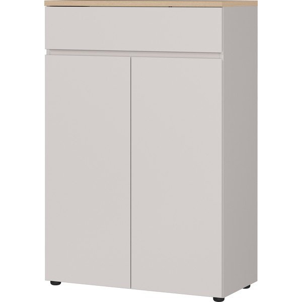 Krem komoda u mat dekoru 80x120x40 cm Lissabon – Germania