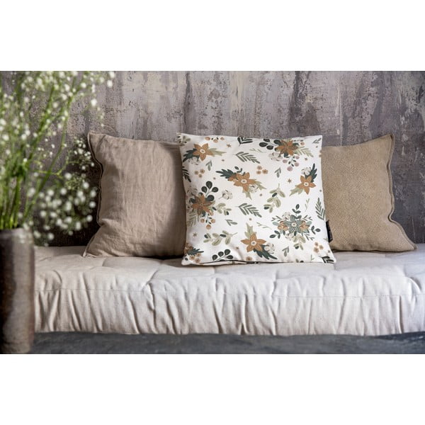Ukrasna jastučnica s božićnim motivom 45x45 cm Festive Flowers – Butter Kings-image-1