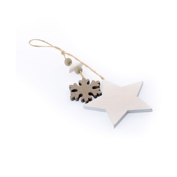 Viseći božićni ukras u obliku zvijezde i pahuljica Dakls Marianne