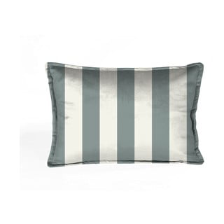 Plavo-bijela ukrasna jastučnica Velvet Atelier Stripes, 50 x 35 cm