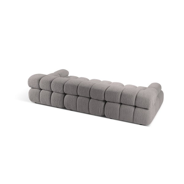 Svijetlo siva sofa od bouclé tkanine 282 cm Bellis – Micadoni Home-image-4