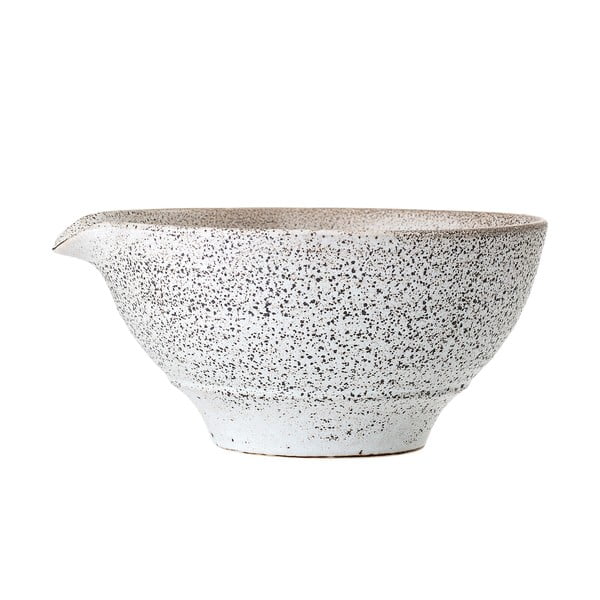 Sivo-bijela keramička zdjela za posluživanje Bloomingville Thea, ø 24,5 cm