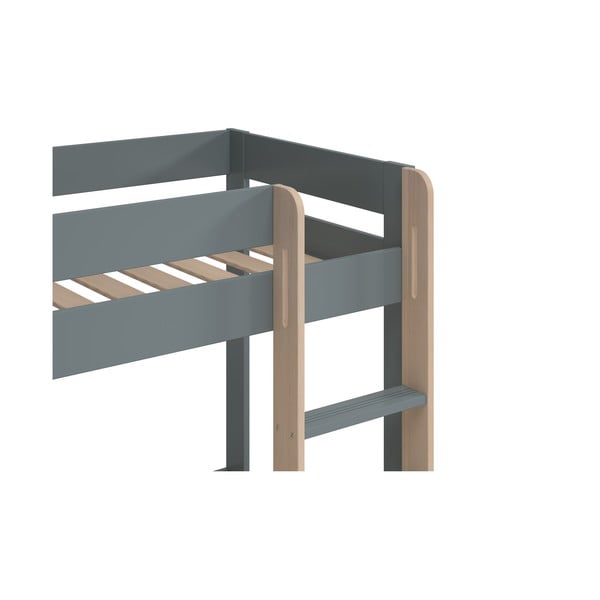 Dječji krevet prljavo zeleni na kat s podnicom 90x190 cm Angel – Marckeric-image-4