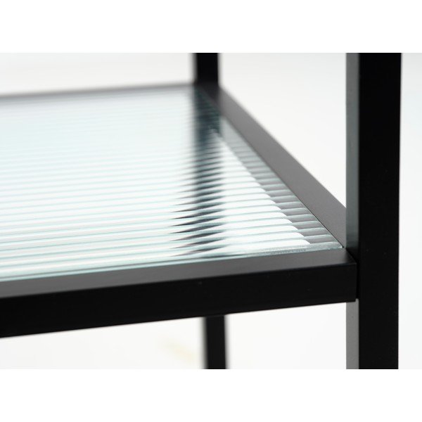 Staklena kolica za posluživanje na kotačima 42x70 cm Bronco – Unique Furniture-image-4