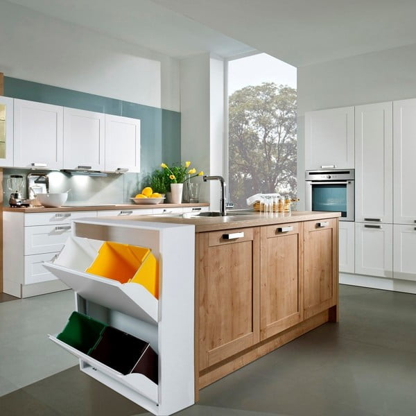 Bijela kanta za otpad Evergreen House Sort-image-1