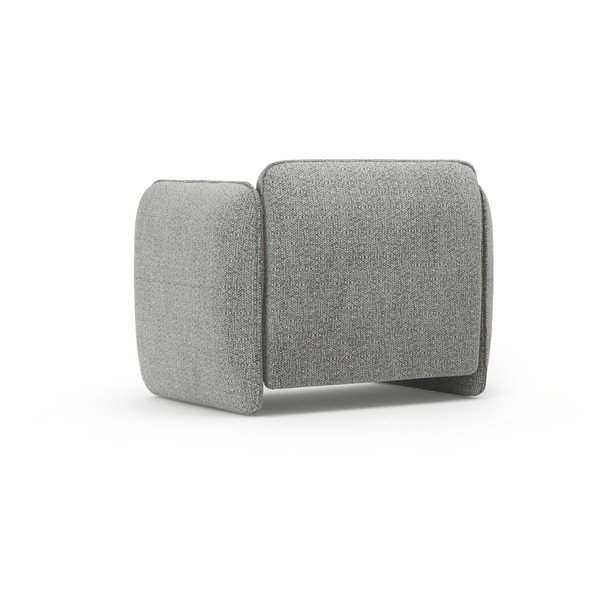 Svijetlo siva fotelja od šenila Georgia – Micadoni -image-3