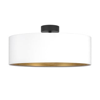 Bijela stropna svjetiljka sa zlatnim detaljima Bulb Attack Tres XL, ⌀ 45 cm