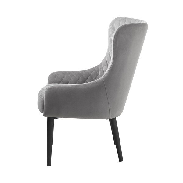 Svijetlo siva baršunasti fotelja Ottowa – Unique Furniture-image-3