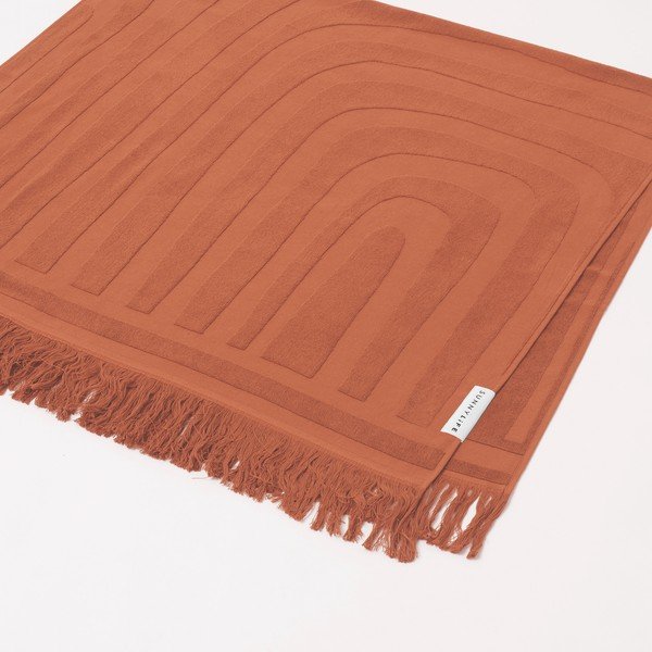 Terakota narančasti pamučni ručnik za plažu Sunnylife Luxe, 160 x 90 cm-image-2