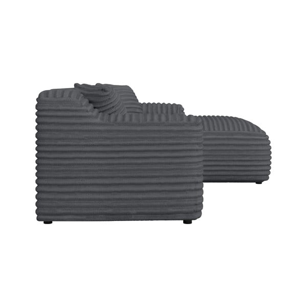 Tamno siva kutna garnitura od samta (s desnim kutom/s ležaljkom) Martin – Ropez-image-3