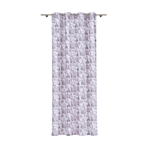 Ljubičasta zavjesa 140x245 cm City – Mendola Fabrics